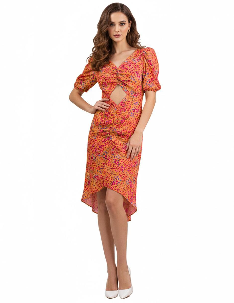 Vestido a la rodilla casual Asimétrico para mujer Vestido a la rodilla casual Asimétrico para mujer