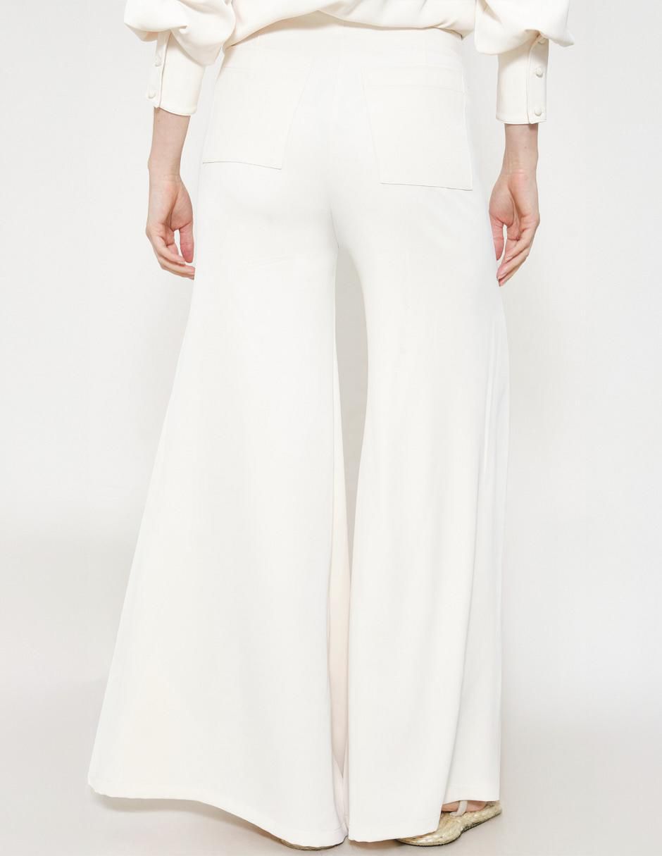 Pantalón acampanado wide leg para mujer 3