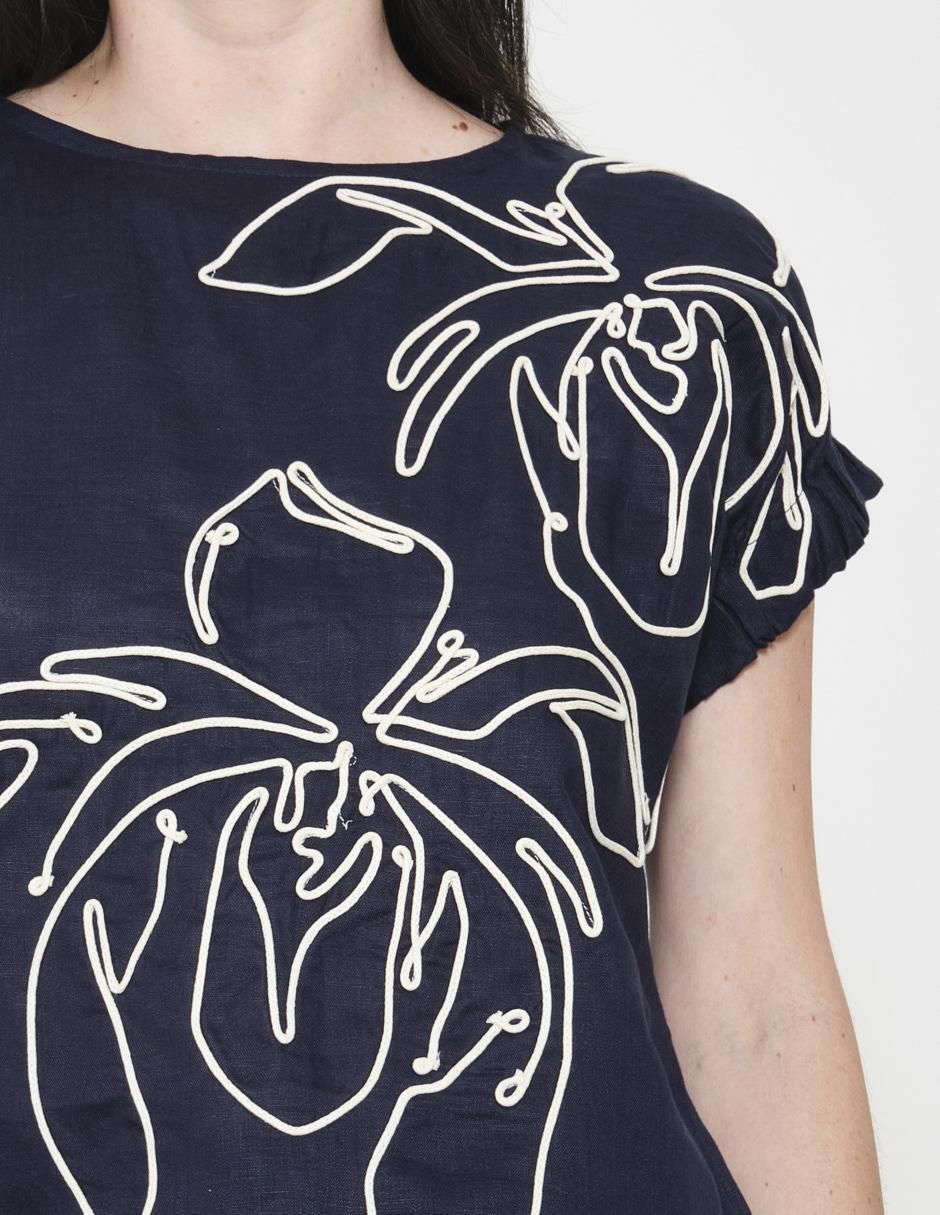 Blusa manga corta para mujer 4