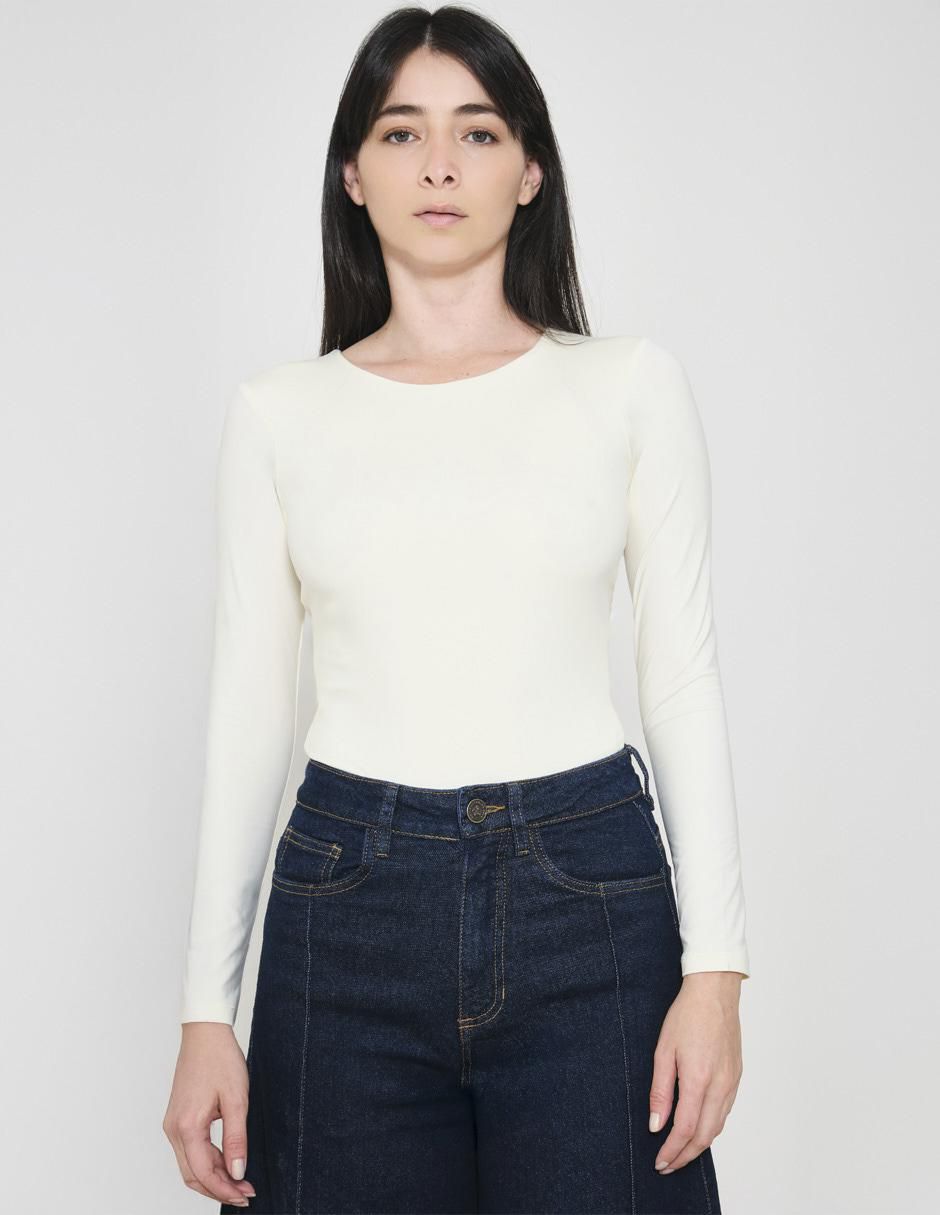 Blusa manga larga para mujer