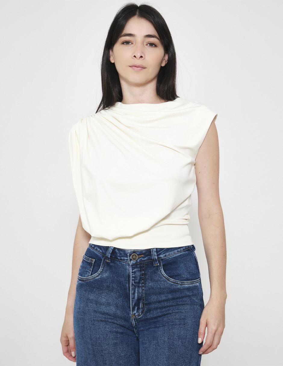 Blusa sin manga para mujer