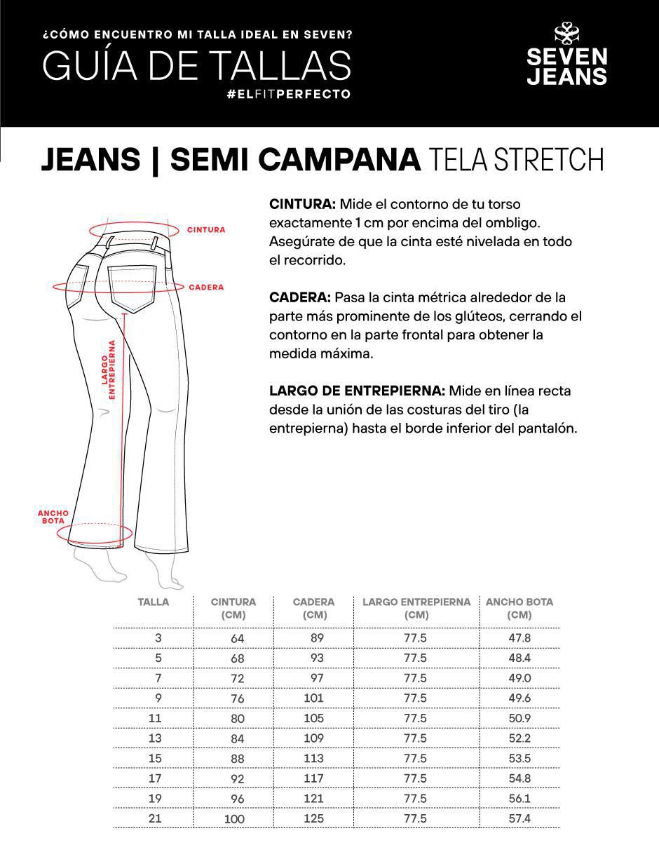 Jeans flare cintura alta para mujer 5