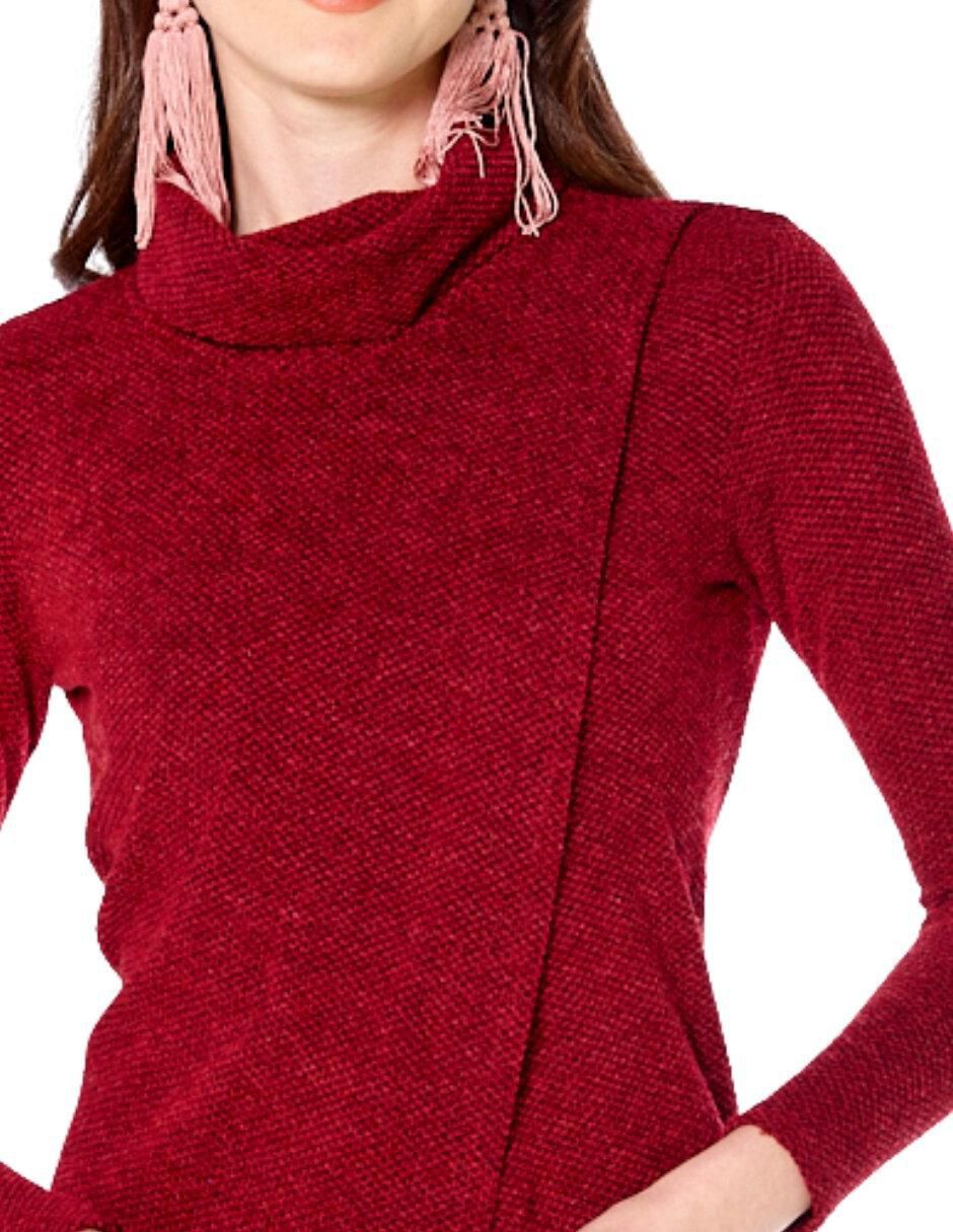 Suéter cuello redondo para mujer 4