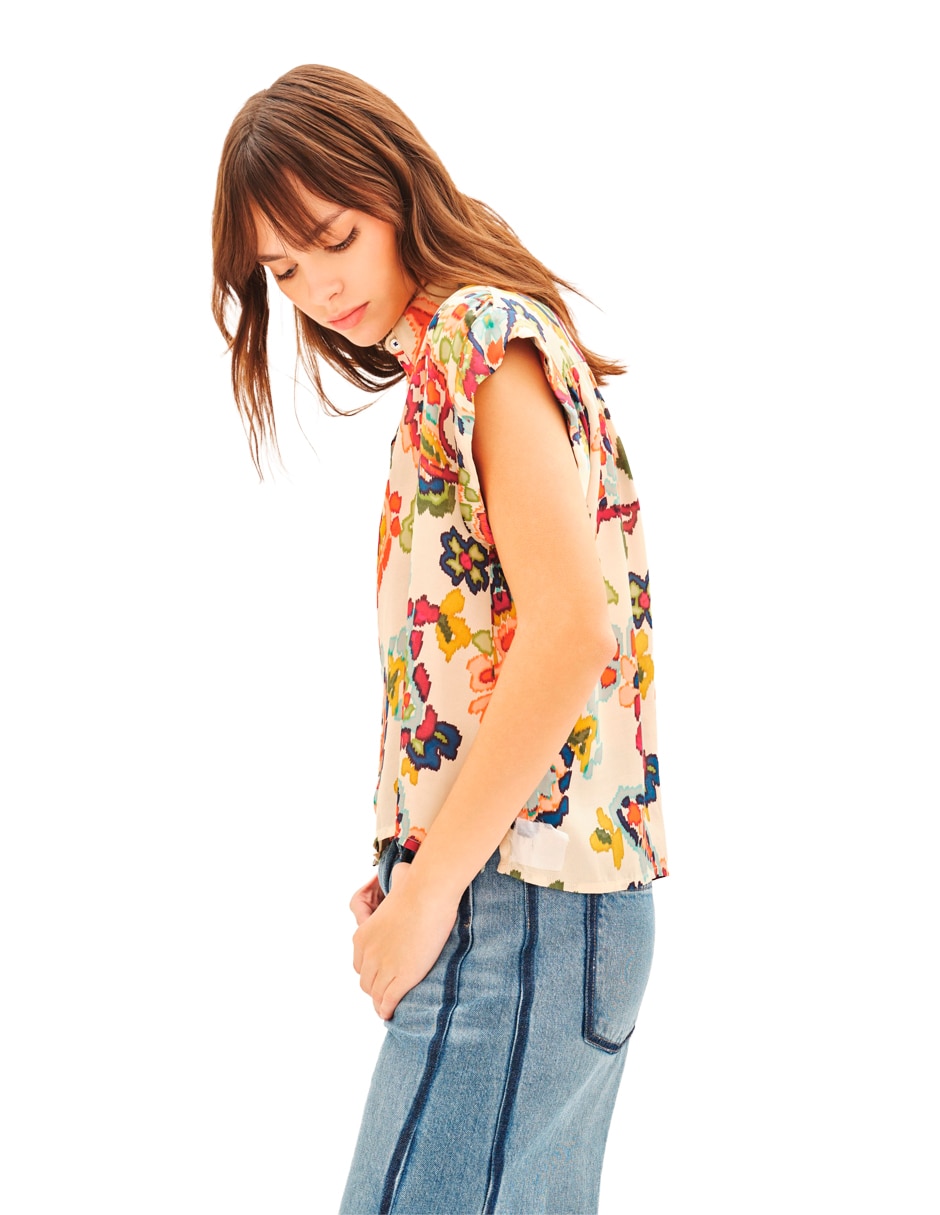 Blusa manga corta para mujer 2