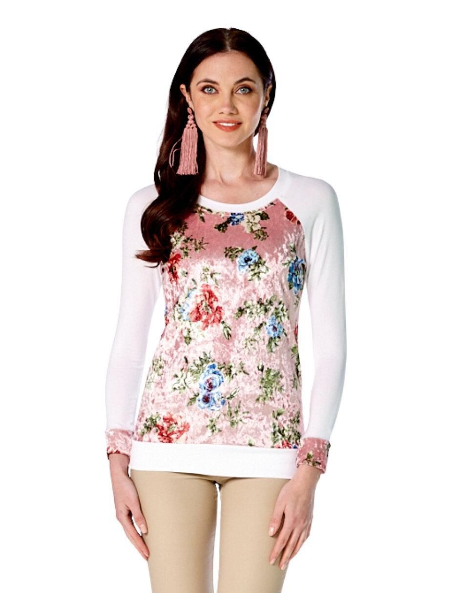 Blusa manga larga para mujer