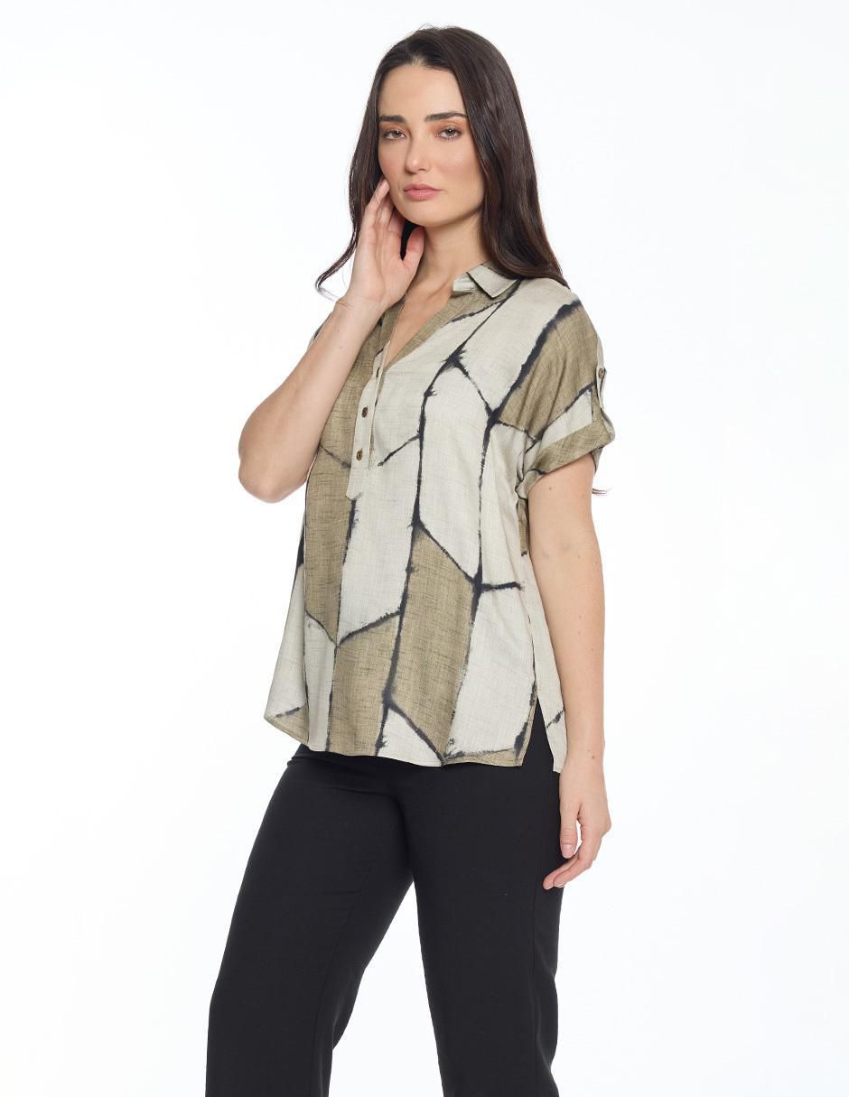 Blusa manga corta para mujer 3