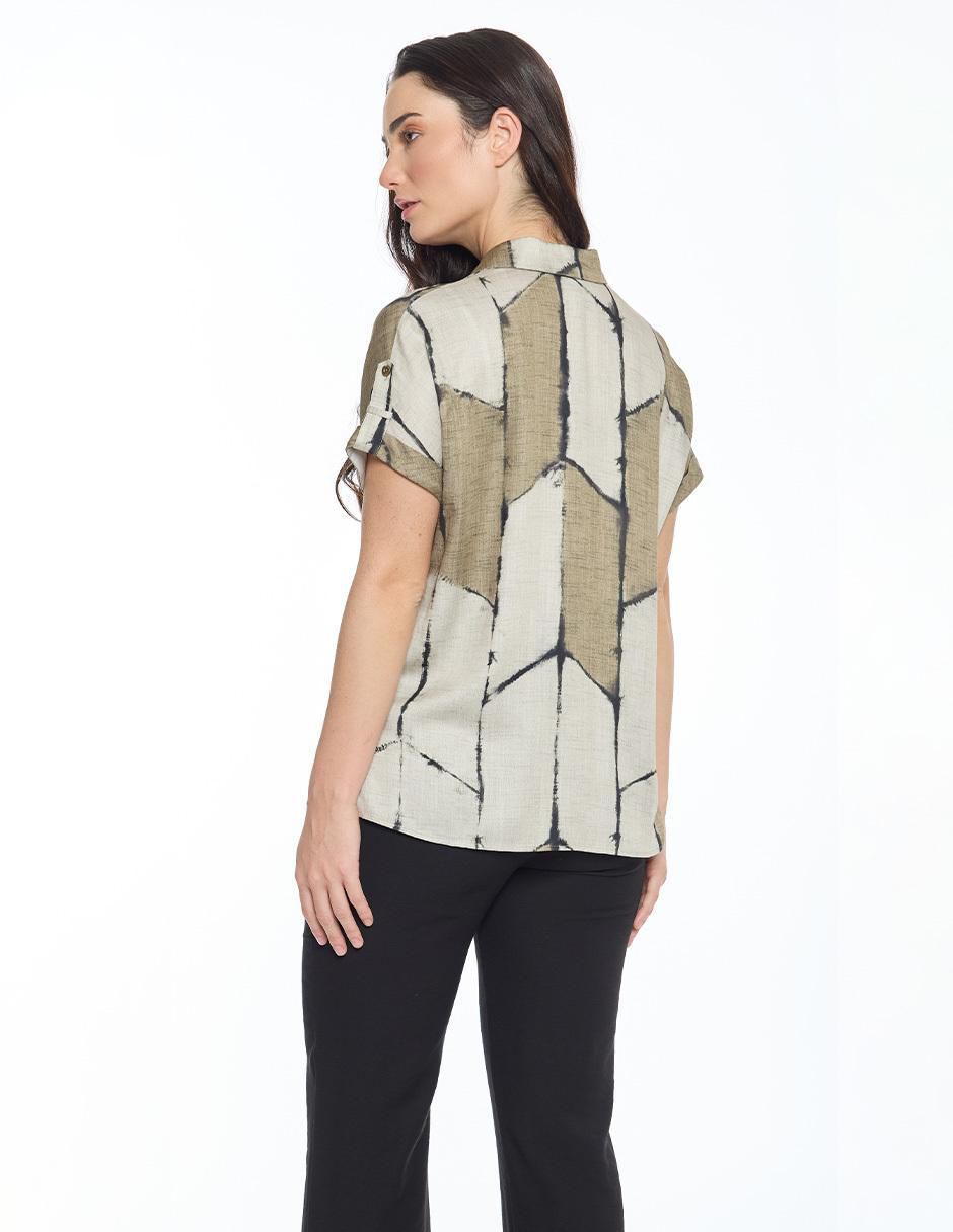 Blusa manga corta para mujer 4