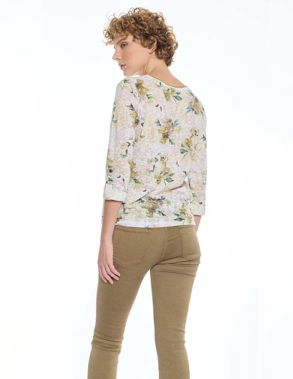 Blusa manga 3/4 para mujer 4