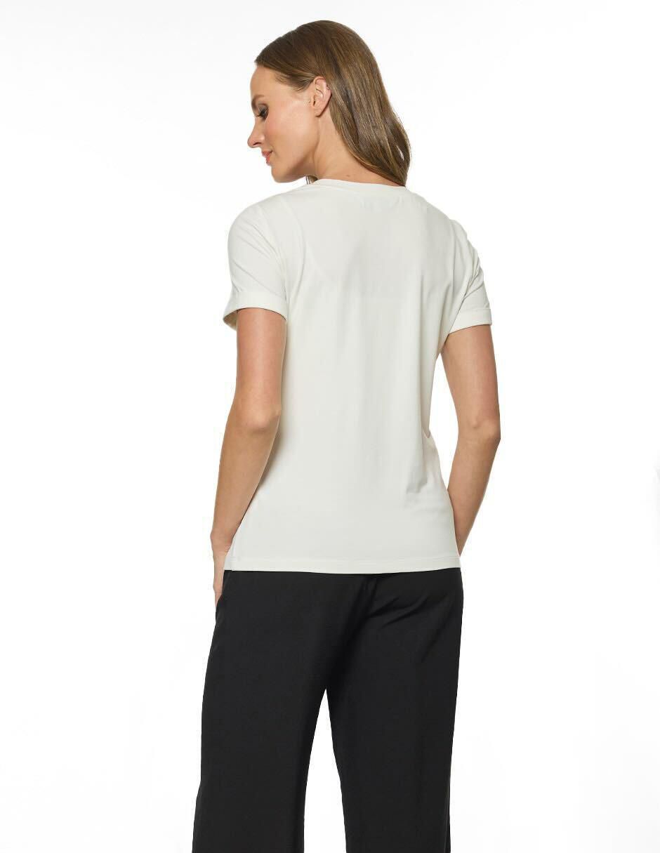 Blusa manga corta para mujer 4