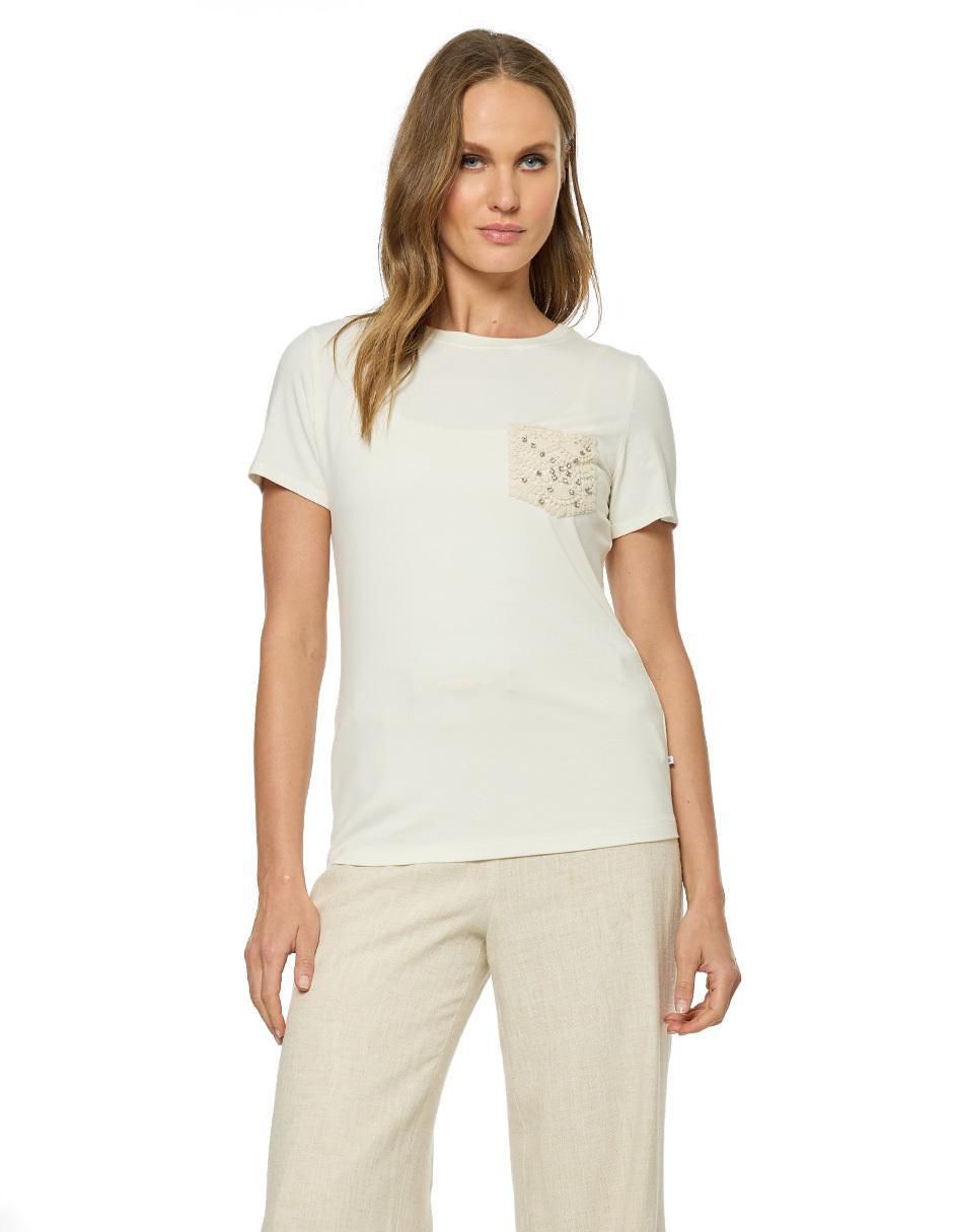 Blusa manga corta para mujer