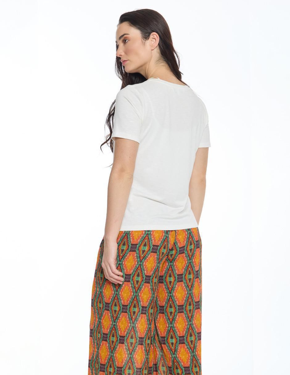 Blusa manga corta para mujer 4