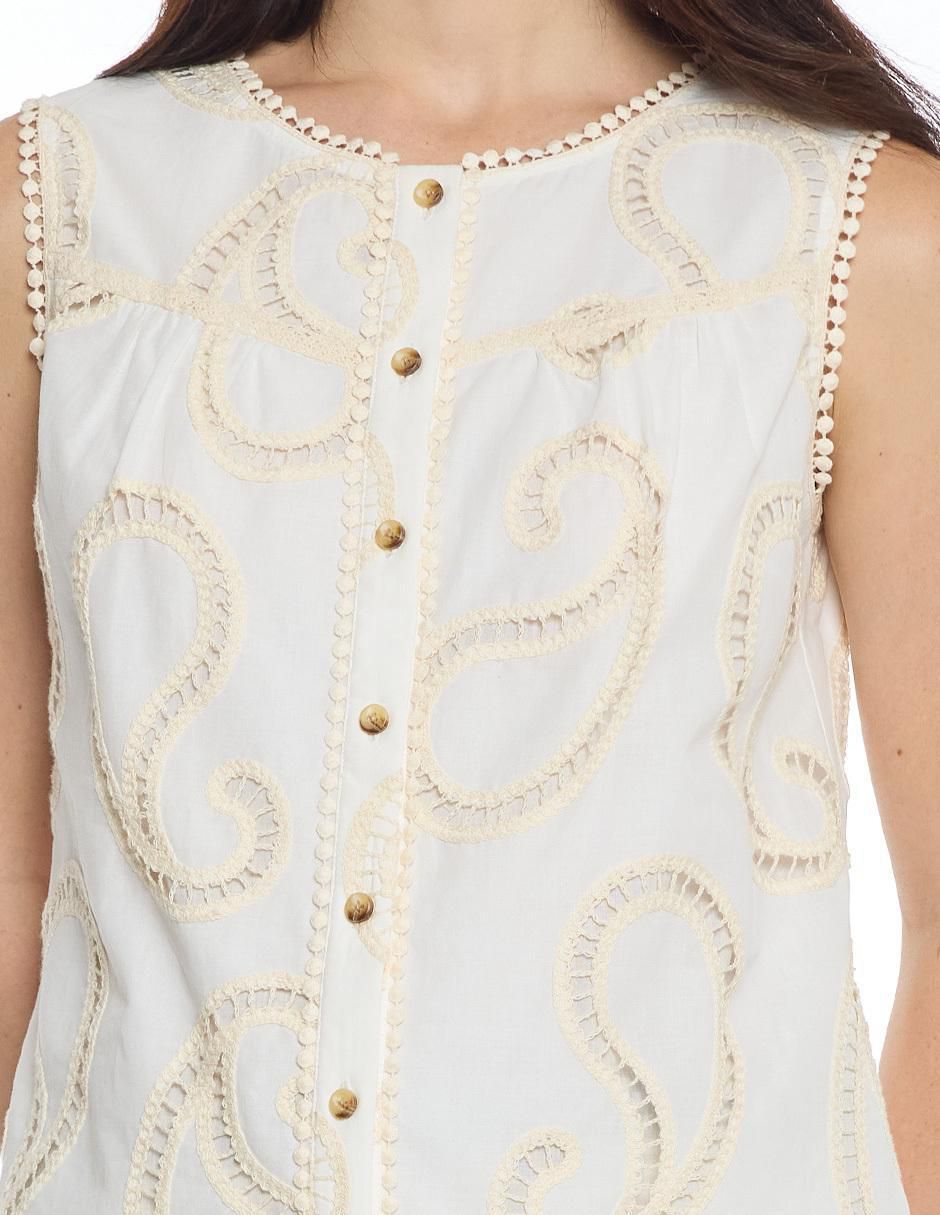 Blusa sin manga para mujer 2