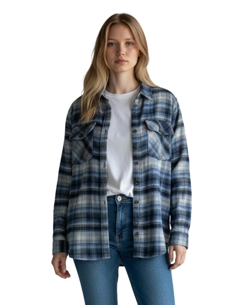 Sobrecamisa manga larga para mujer