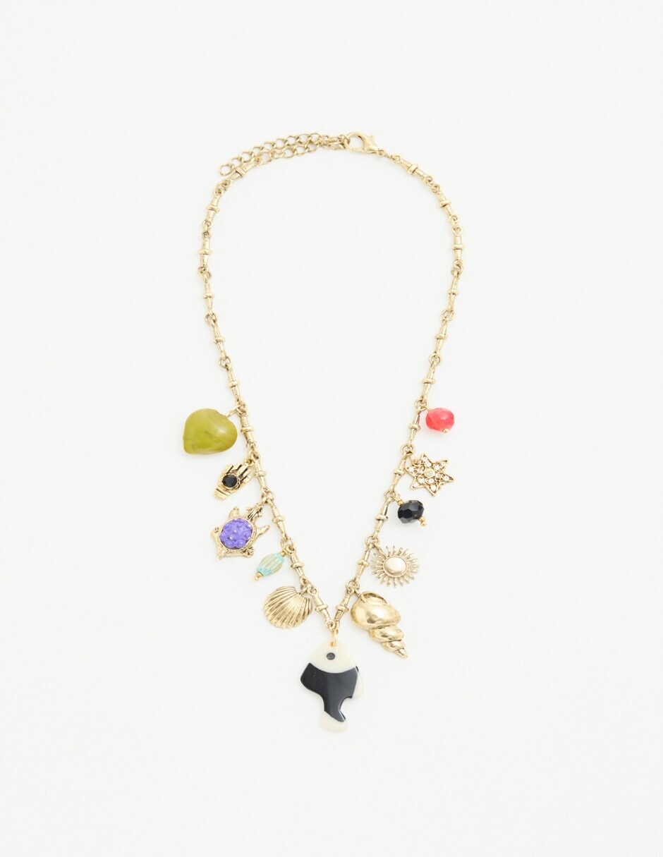 Collar con dije de peces 2