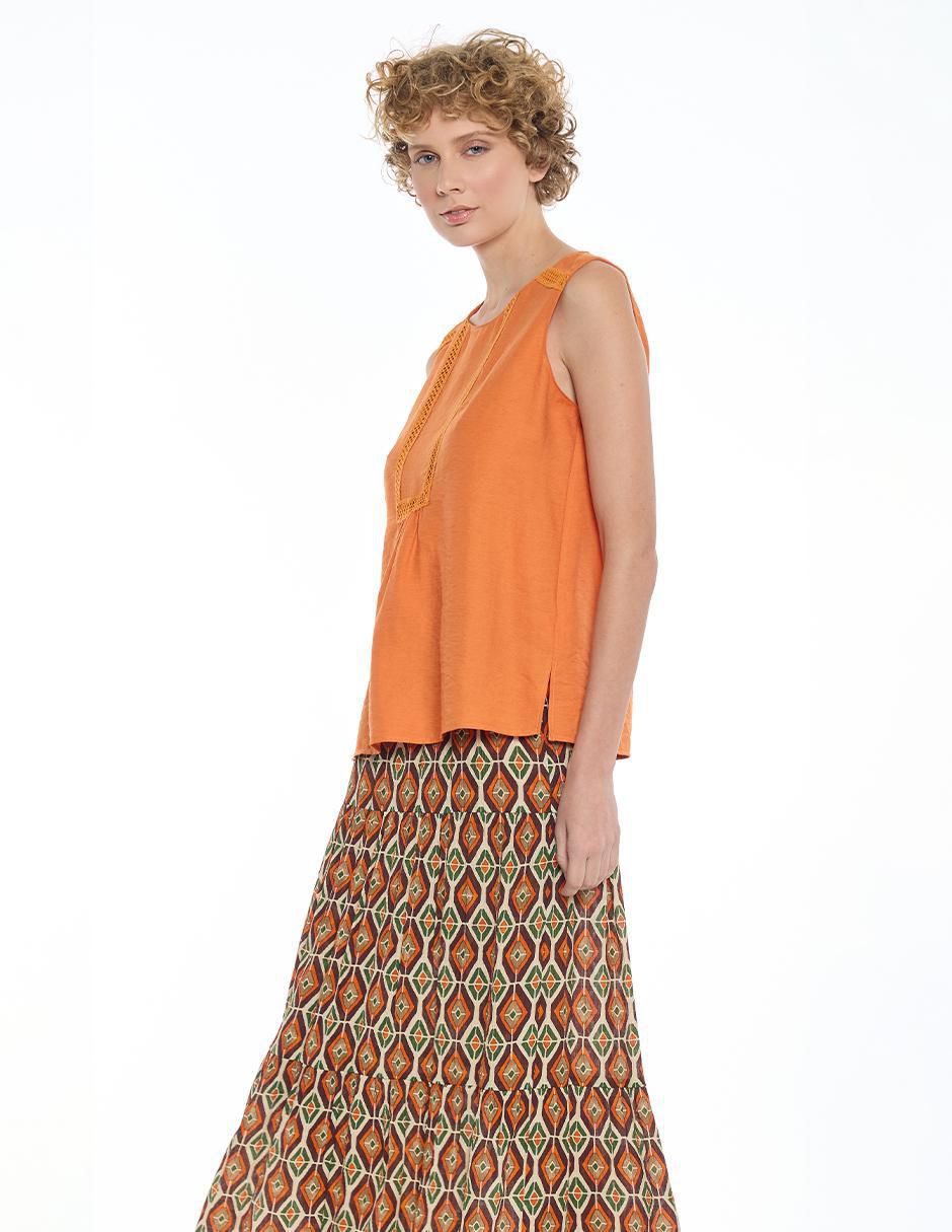 Blusa sin manga para mujer 3
