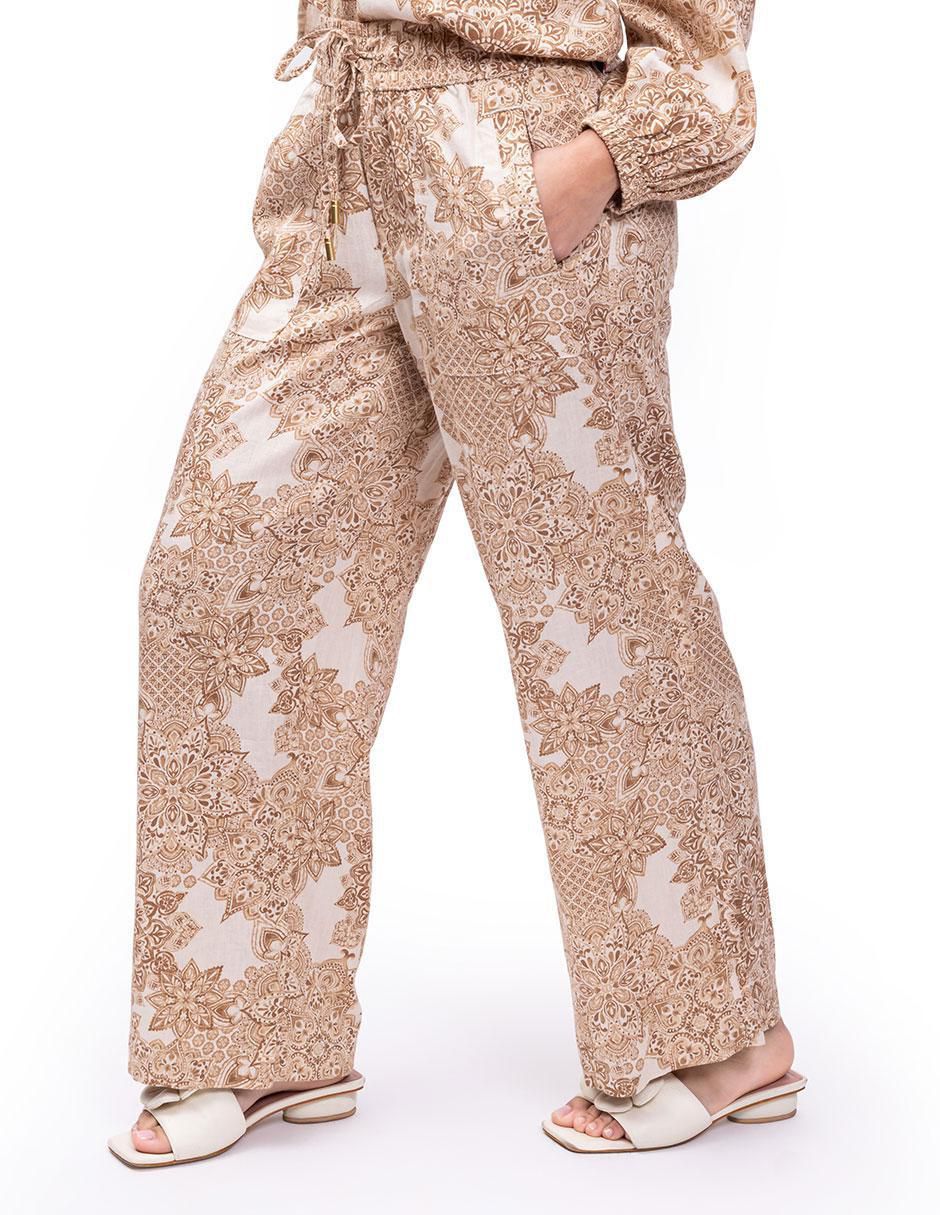Pantalón relaxed wide leg para mujer