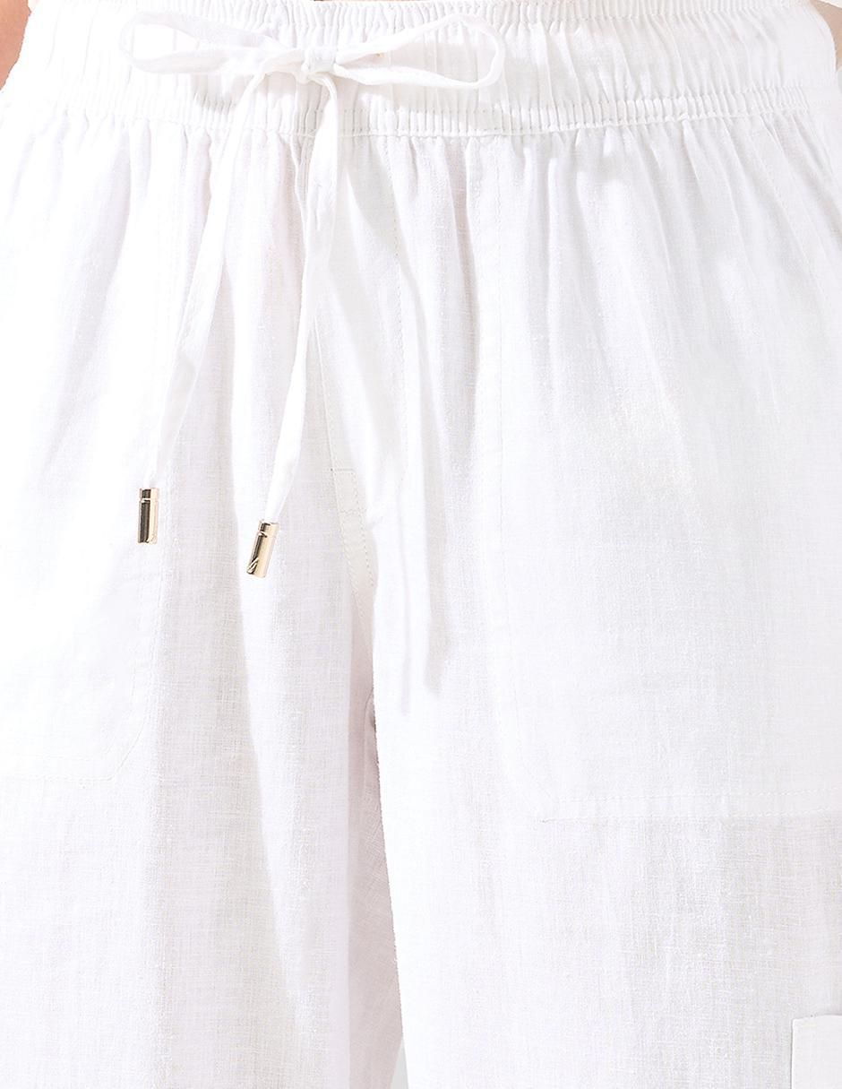 Pantalón capri relajado para mujer 4