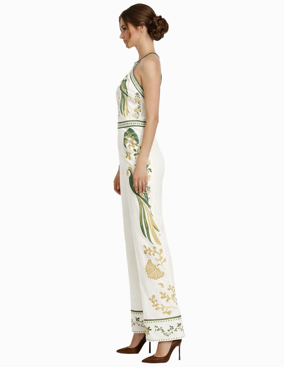 Jumpsuit de algodón estampado floral para mujer 4
