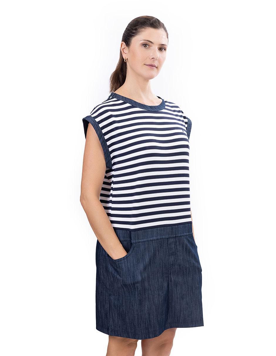 Vestido a la rodilla casual para mujer 3
