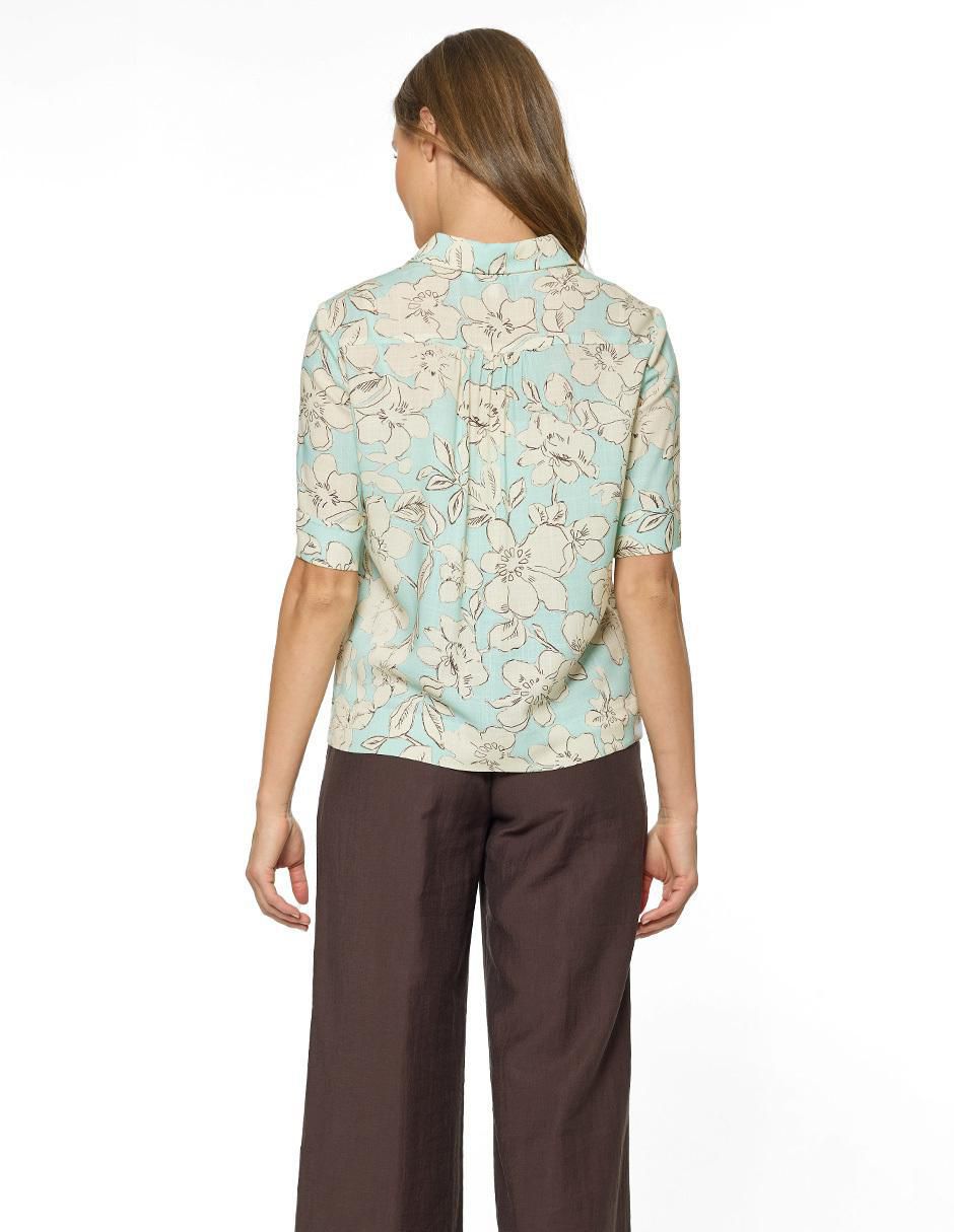 Blusa manga al codo para mujer 5