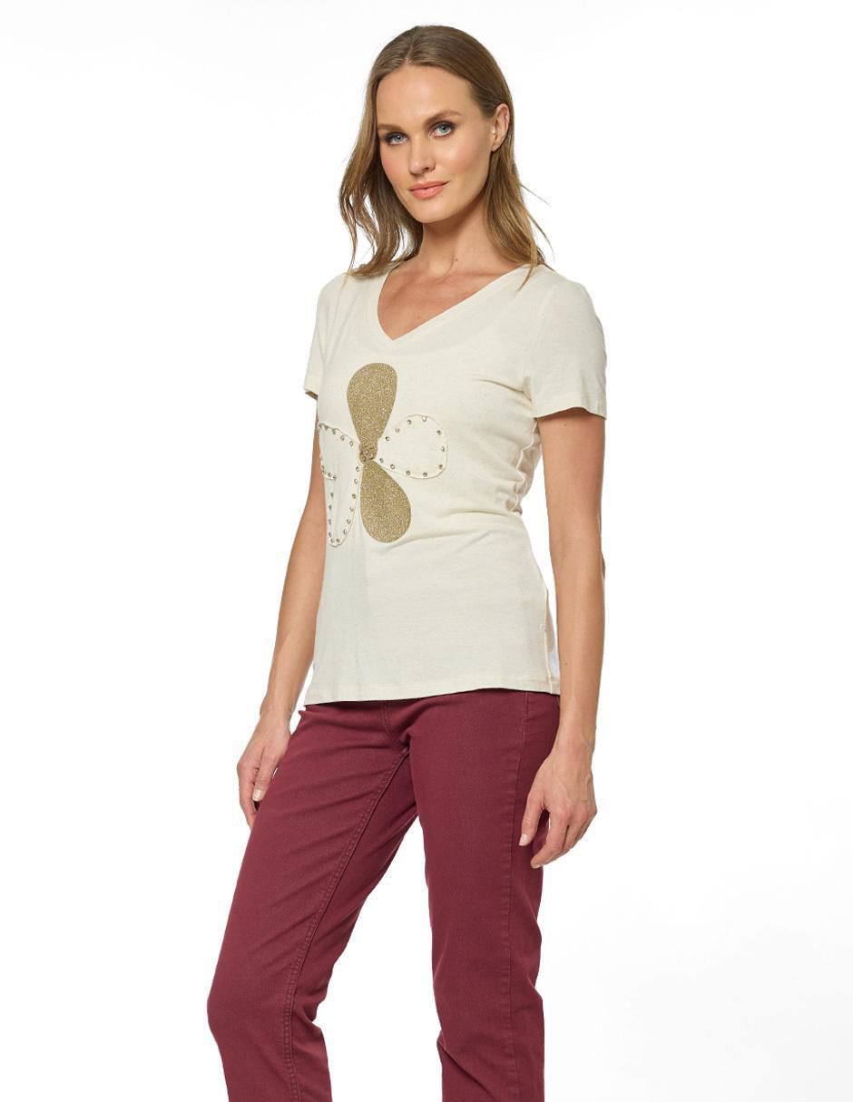 Blusa manga corta para mujer 3