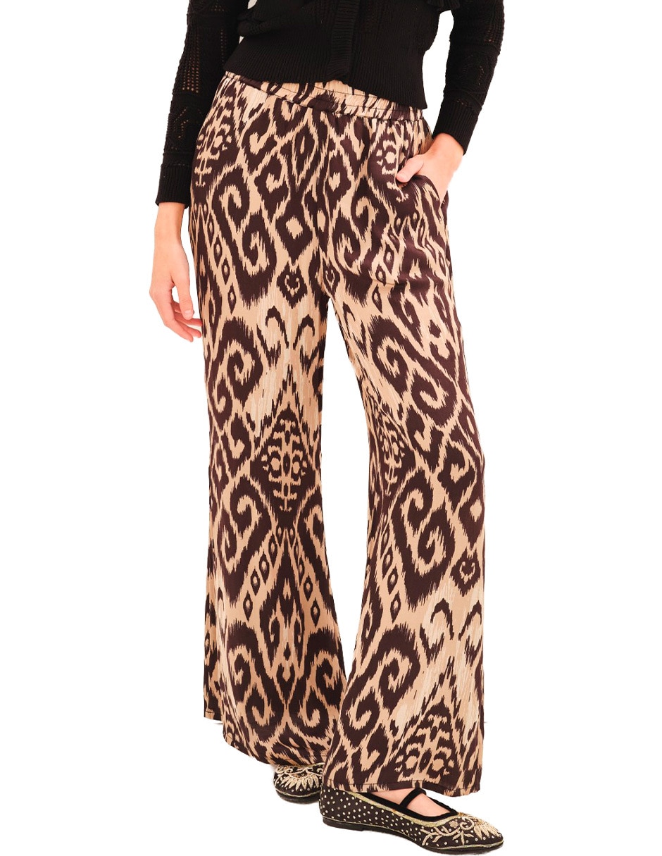 Pantalón de vestir palazzo para mujer
