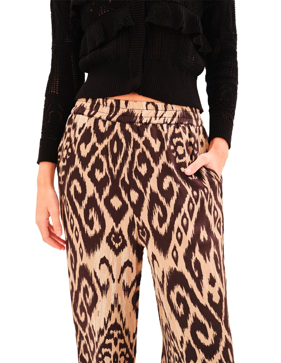 Pantalón de vestir palazzo para mujer 4