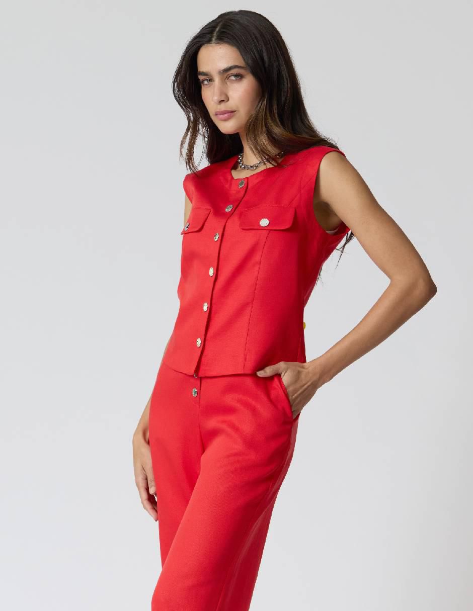 Blusa sin manga para mujer 3