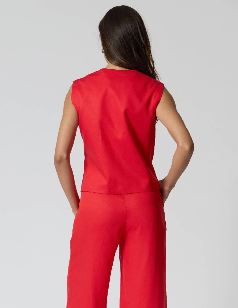 Blusa sin manga para mujer 4