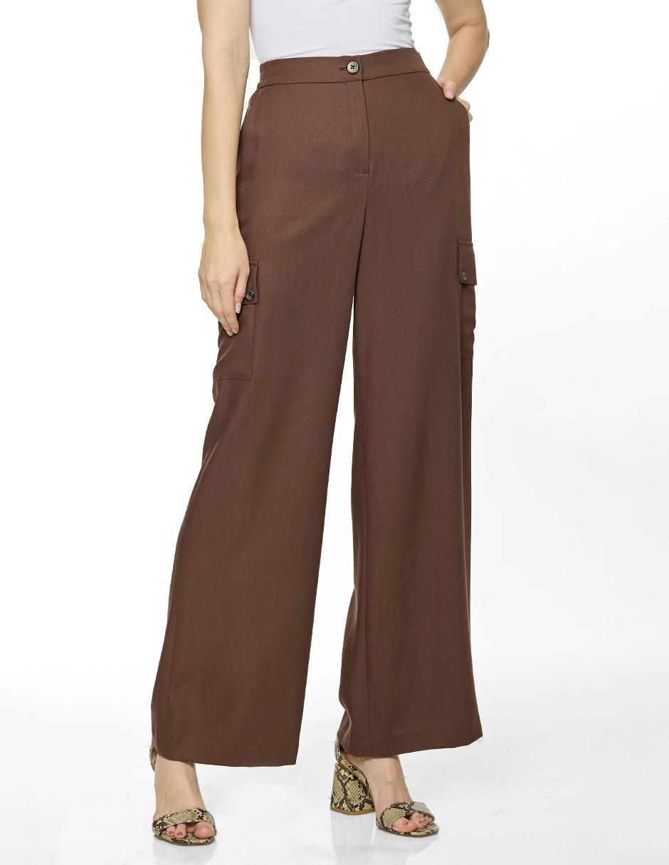 Pantalón cargo recto para mujer