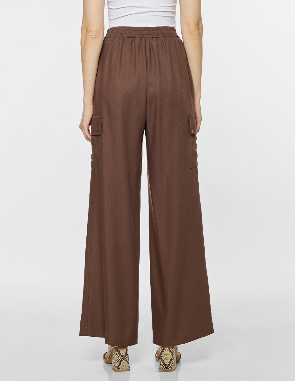 Pantalón cargo recto para mujer 4