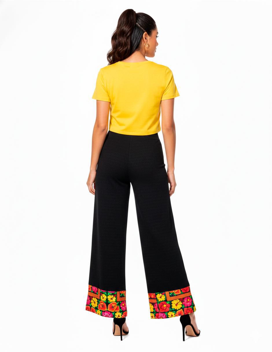 "pantalón" acampanado angelozano amplio "para mujer"