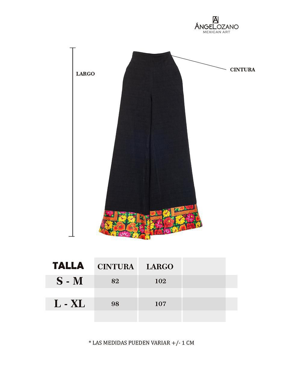 "pantalón" acampanado angelozano amplio "para mujer"