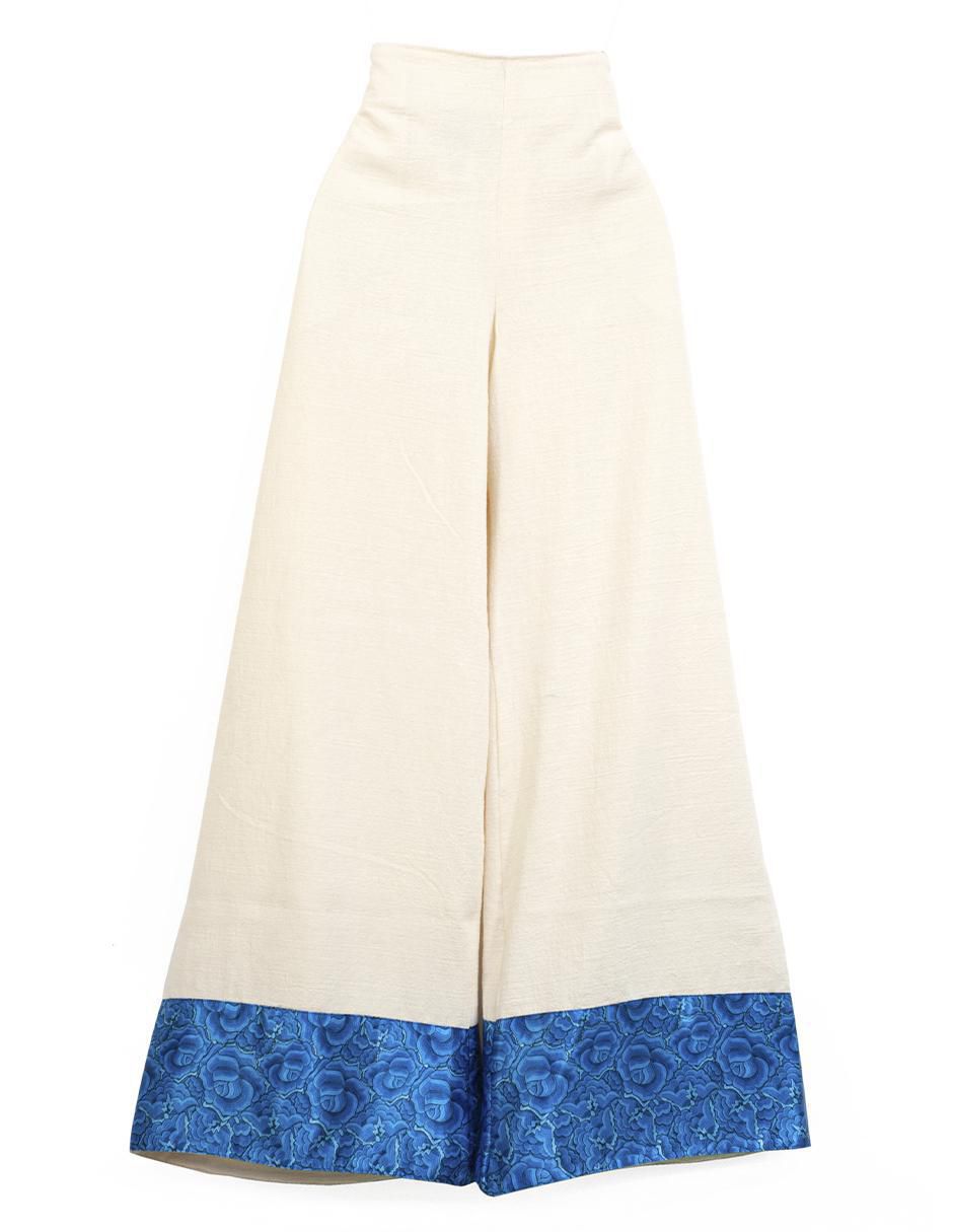 Pantalón acampanado amplio para mujer 4