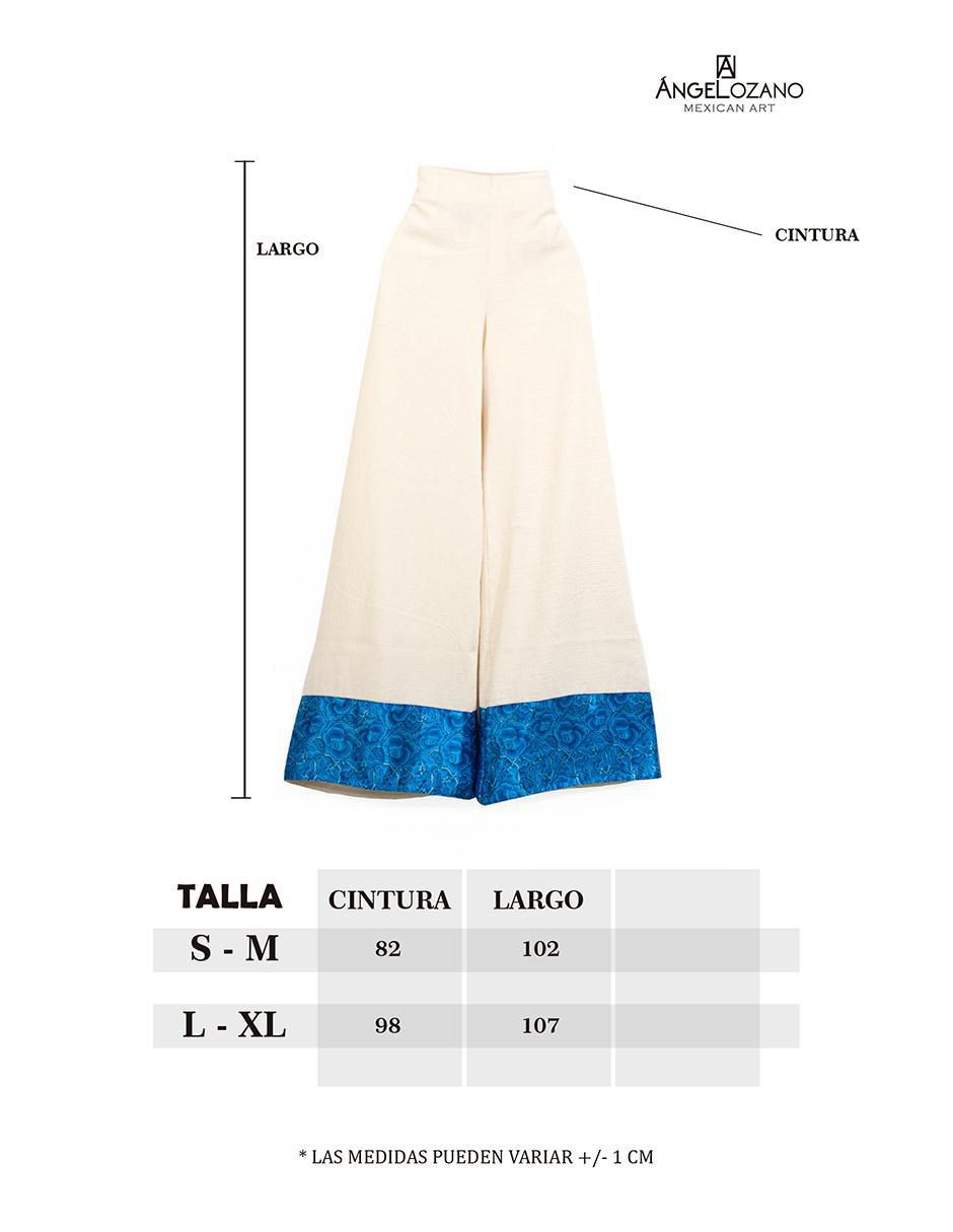 Pantalón acampanado amplio para mujer 6