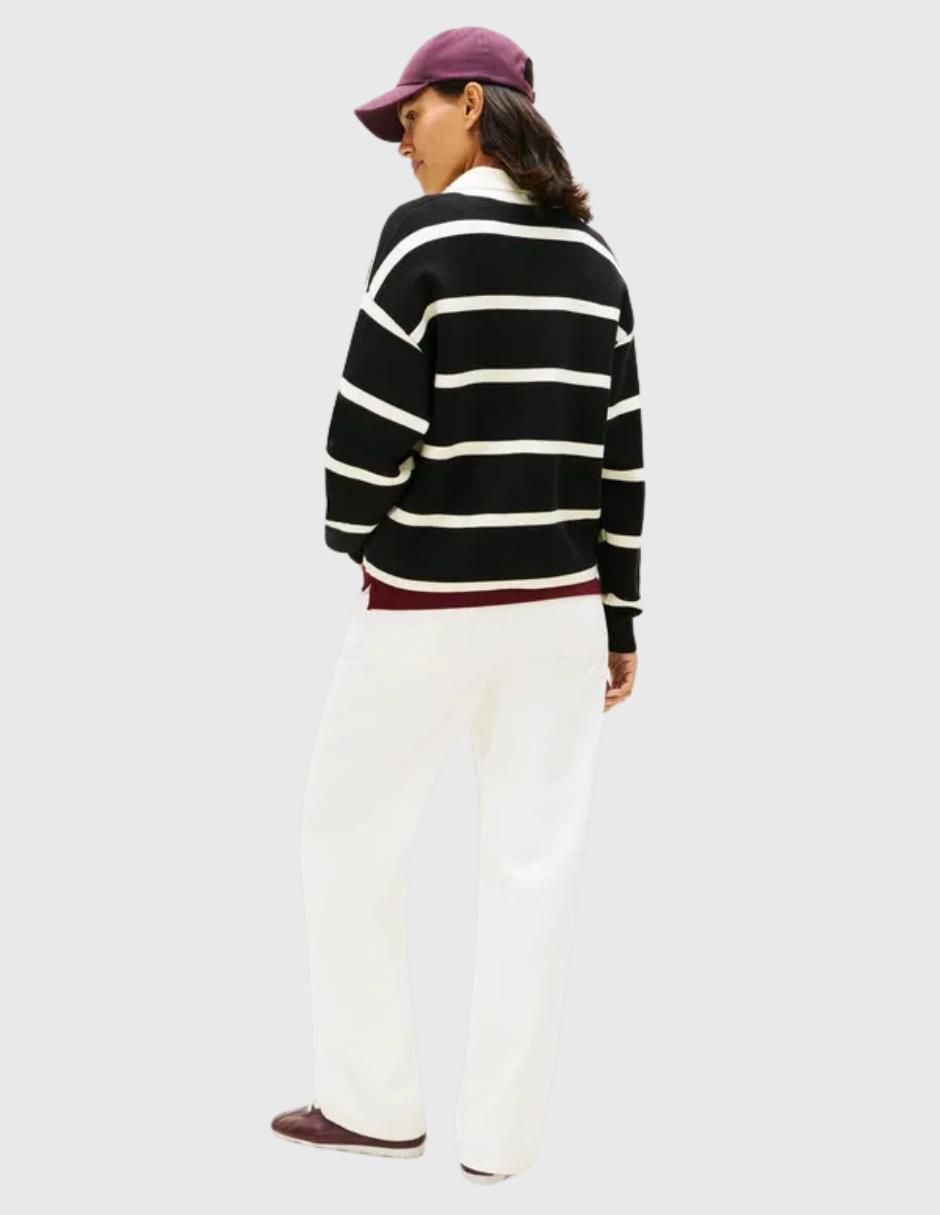 Suéter cuello camisero para mujer 3