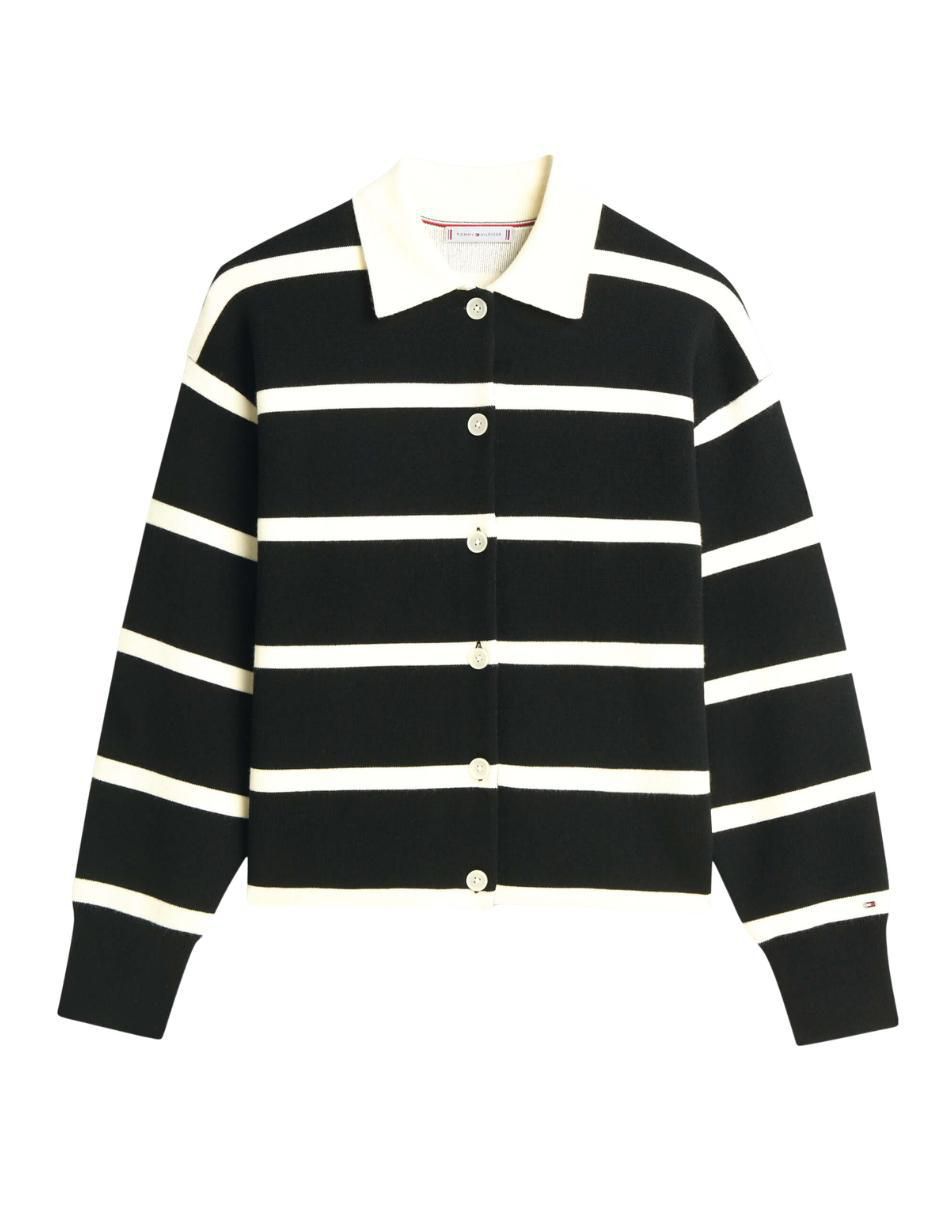 Suéter cuello camisero para mujer 5