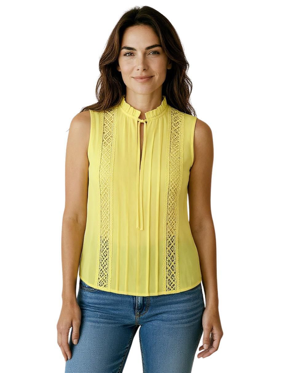 Blusa sin manga para mujer