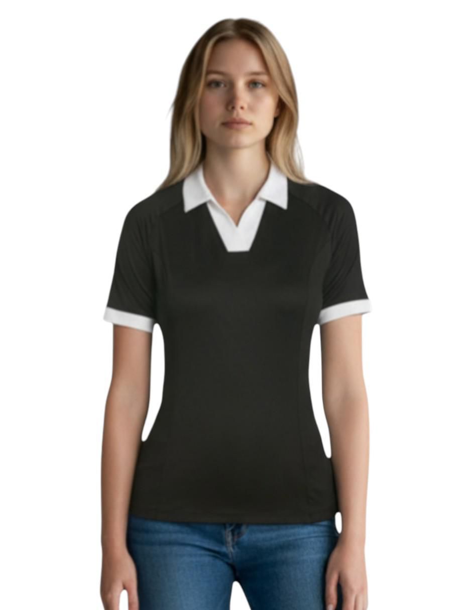 Playera tipo polo para mujer