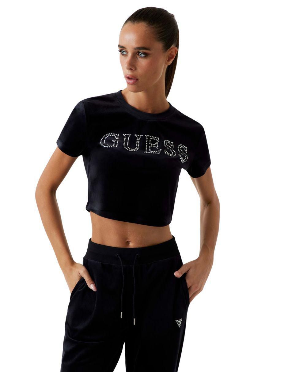 Playera manga corta Active cuello redondo para mujer