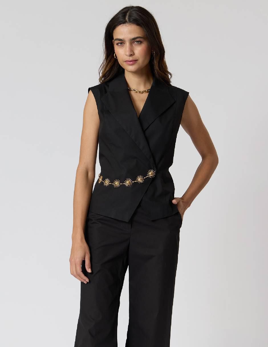 Blusa sin mangas para mujer