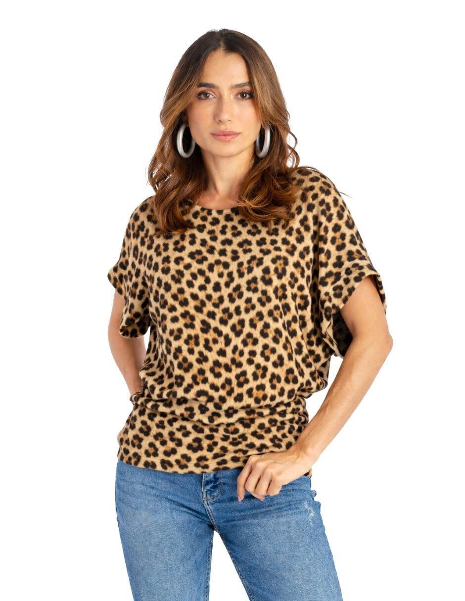 Blusa manga corta para mujer