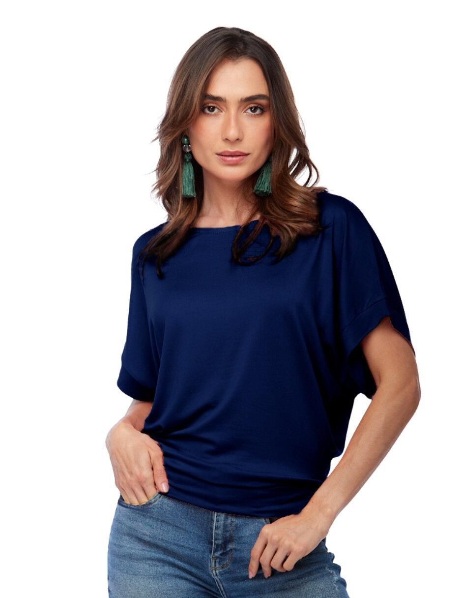 Blusa manga corta para mujer