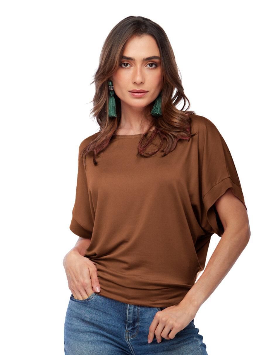 Blusa manga corta para mujer