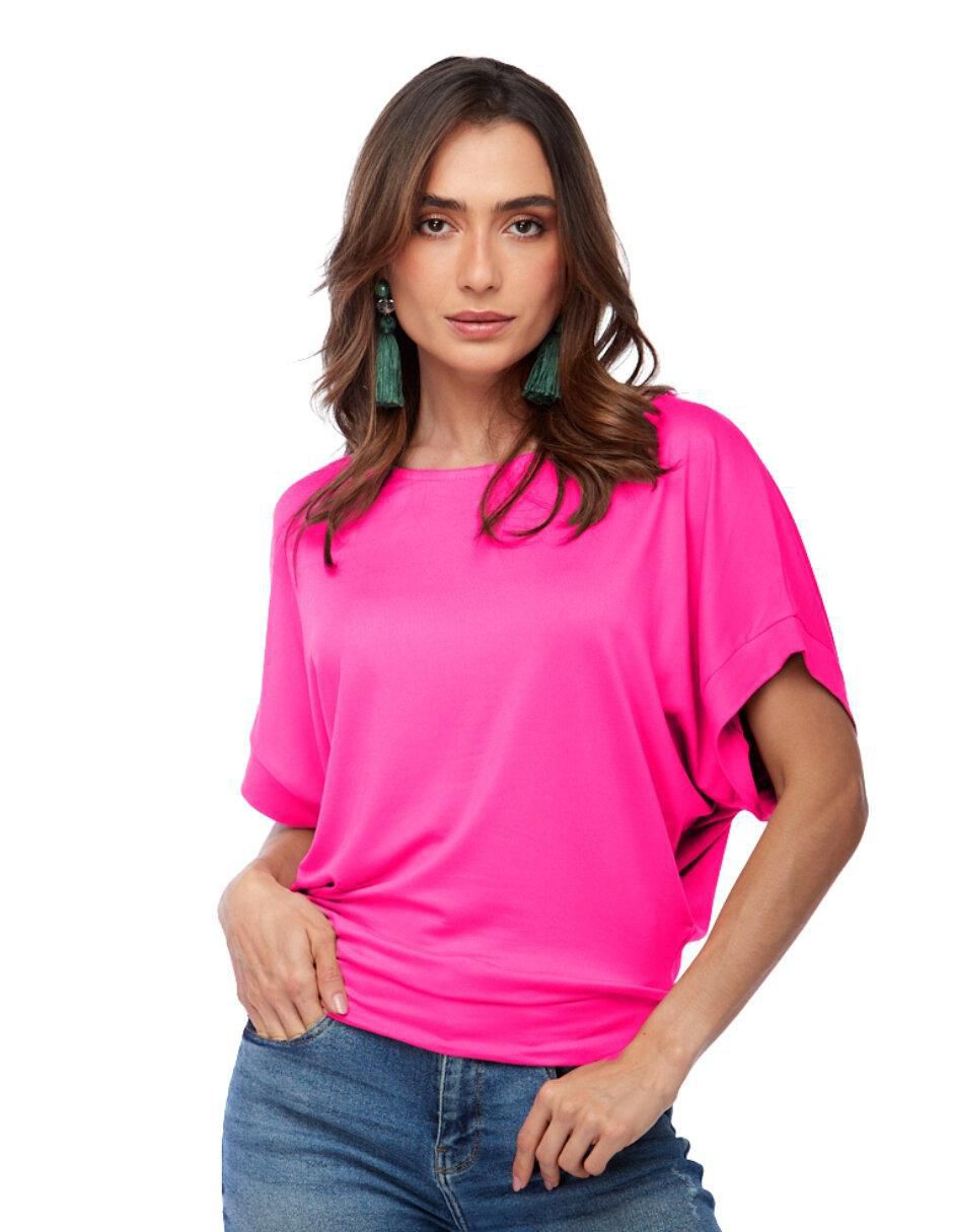 Blusa manga corta para mujer