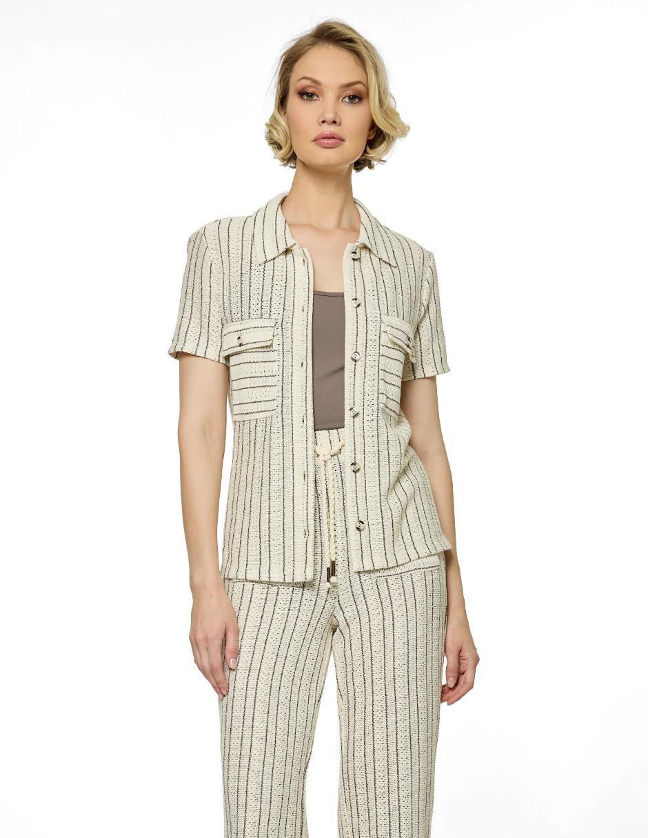 Blusa manga corta para mujer