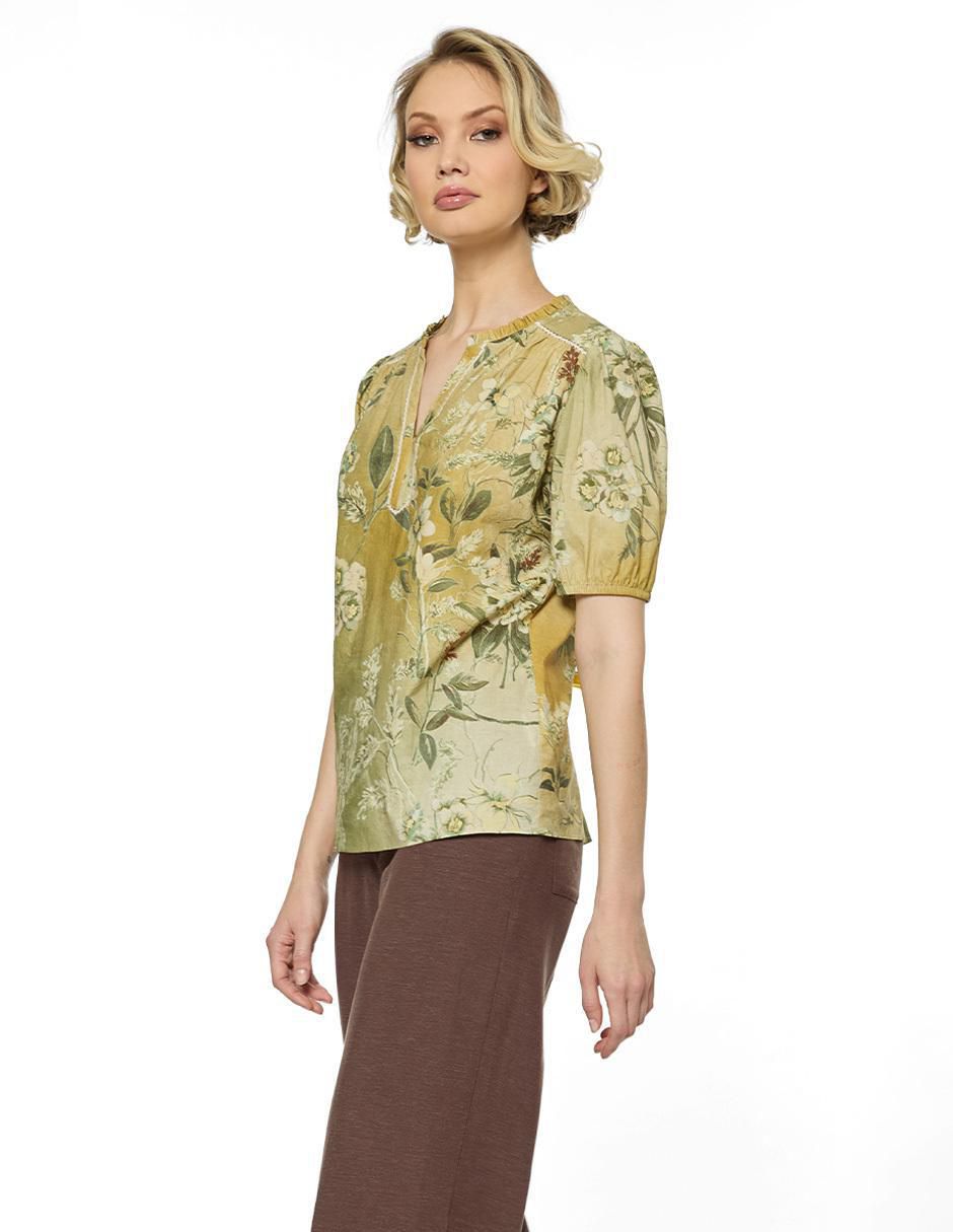 Blusa manga corta para mujer 3