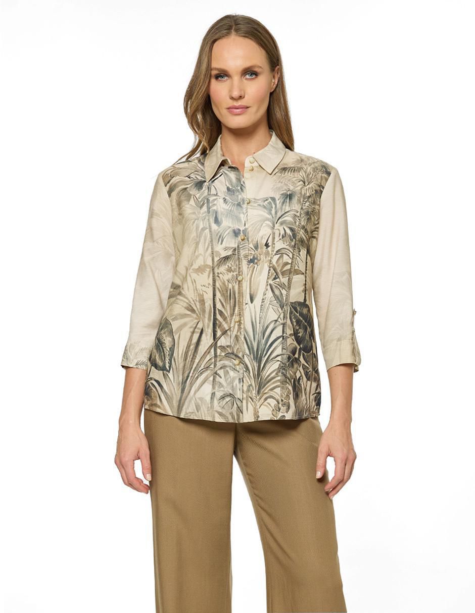 Blusa manga 3/4 para mujer