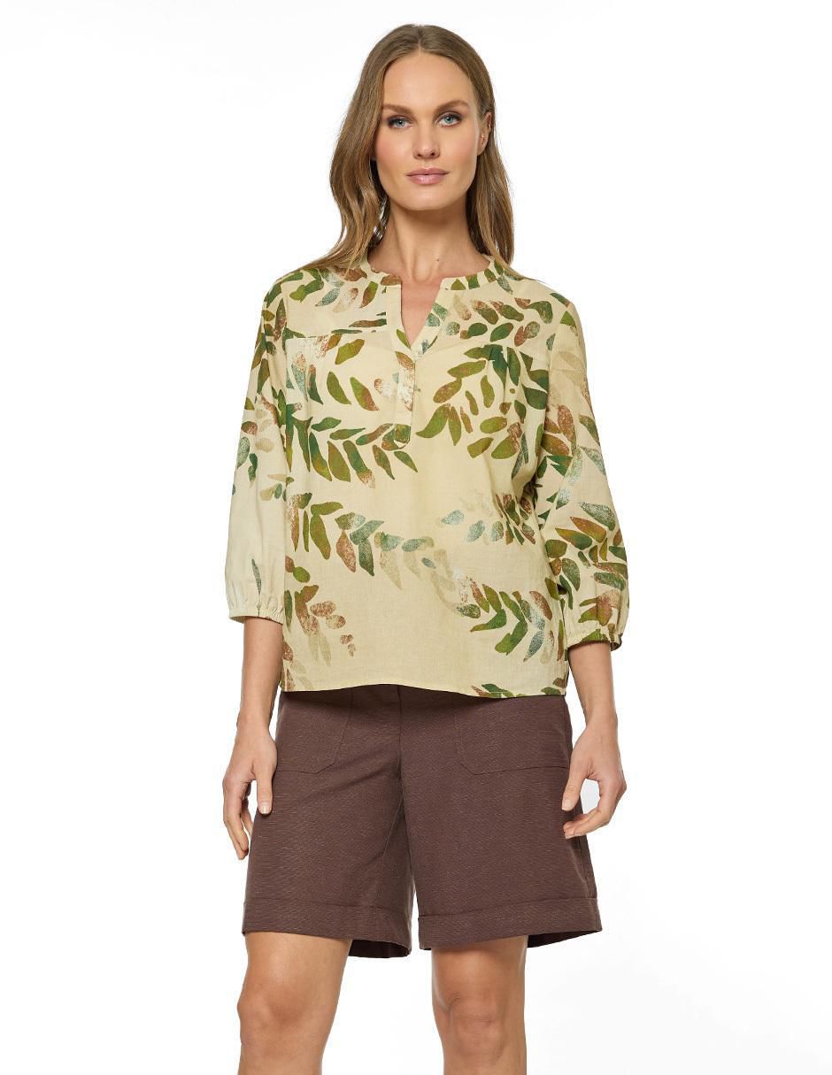 Blusa manga corta para mujer