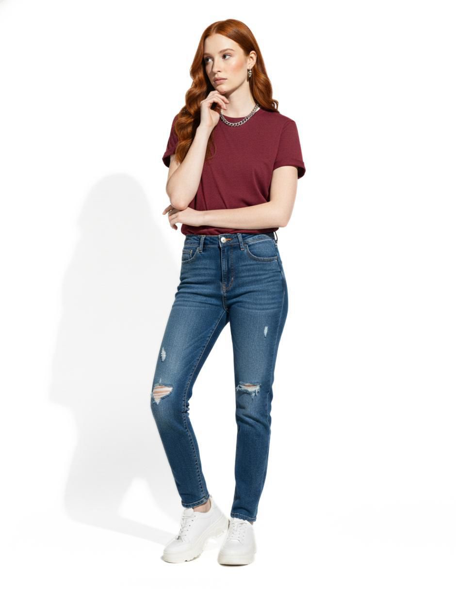 Set playera manga corta cuello redondo para mujer 6